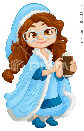 Middle-Age Woman with Glasses and Winter Coat Middle-Age Woman with Glasses and Winter Coat 106231419