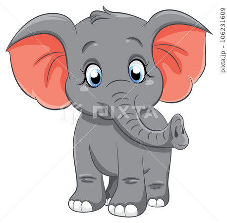 Cute Elephant Cartoon Character Cute Elephant Cartoon Character 106231609