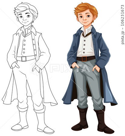 Man Wearing Victorian Vintage Outfit 106231673