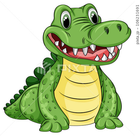 Cute Cartoon Crocodile Character 106231691