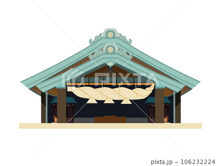 出雲大社　大しめ縄のイラスト 106232224