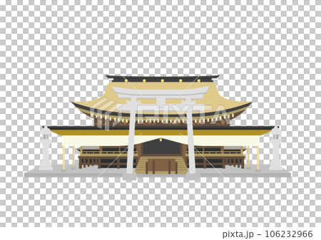 Illustration of Kashima Shrine No background 106232966