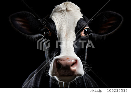 dairy cow isolated on white background Generative AI dairy cow isolated on white background Generative AI 106233555