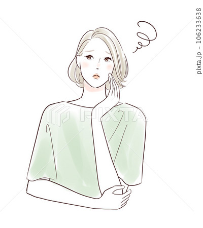 困っているミドル女性 困っているミドル女性 106233638