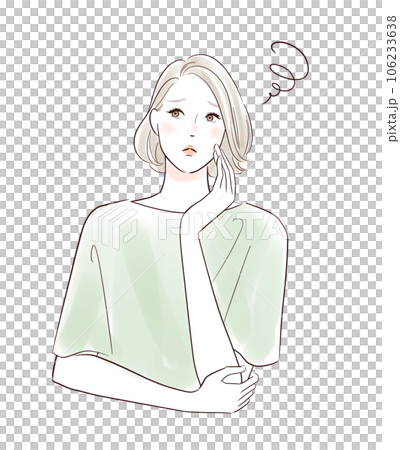 困っているミドル女性 困っているミドル女性 106233638