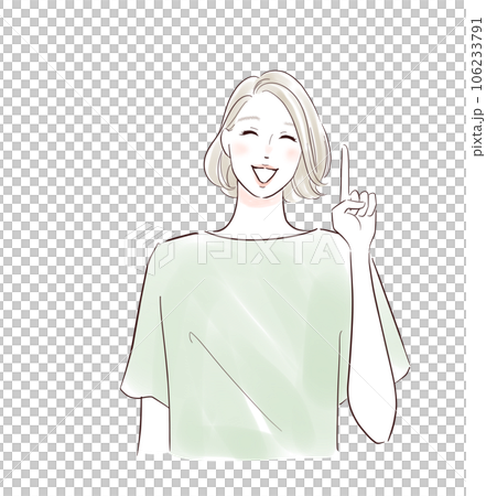 中間女人微笑著指著 106233791