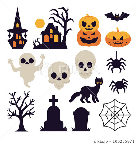 Halloween Vector Illustration Collection Spooky Halloween Elements Vectors for Your Halloween Needs Halloween Vector Illustration Collection Spooky Halloween Elements Vectors for Your Halloween Needs 106235971