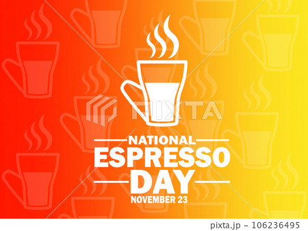 National Espresso Day Vector Illustration 106236495