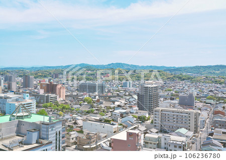 【山陰合同銀行本店展望フロアより松江市内を一望】 島根県松江市魚町 106236780
