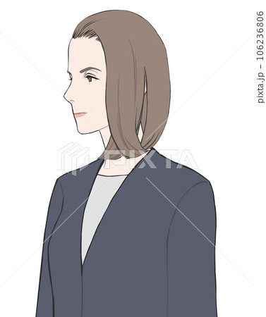 仕事ができそうな中年女性（真顔） 106236806