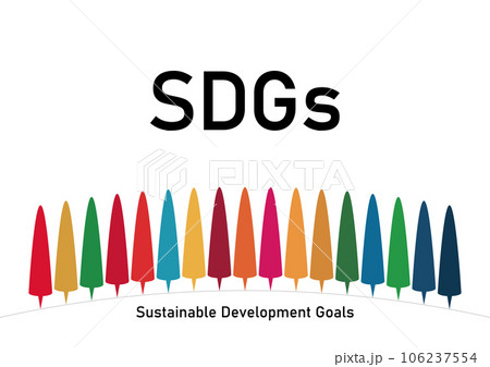 SDGsカラーのイメージイラスト SDGsカラーのイメージイラスト 106237554