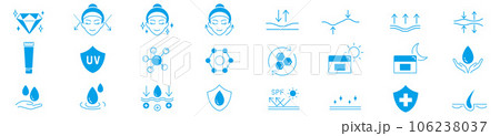 スキンケア アイコン 106238037