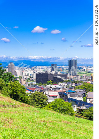 青空が広がる郊外の住宅地 東京 青空が広がる郊外の住宅地 東京 106238266