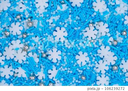 Christmas Sugar Sprinkle Close Up. Christmas Sugar Sprinkle Close Up. 106239272