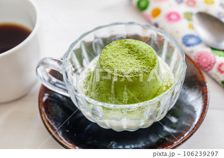 ティータイムの抹茶プリン 106239297