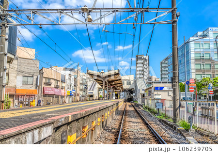 千葉県市川市の都市風景　京成八幡駅 106239705