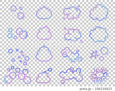 Various bubbles icon set marble color Various bubbles icon set marble color 106239825
