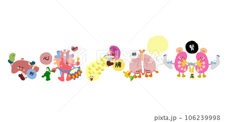 五臓のかわいいイラスト 106239998