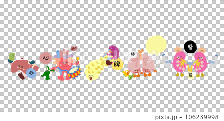 五臓のかわいいイラスト 106239998