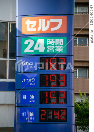 2023年8月大阪府のガソリン価格表 106240247