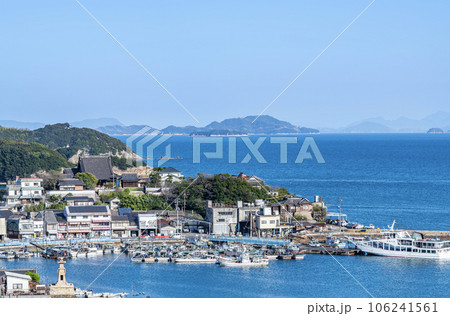 広島県福山市　人気の観光地　鞆の浦の町並み 106241561
