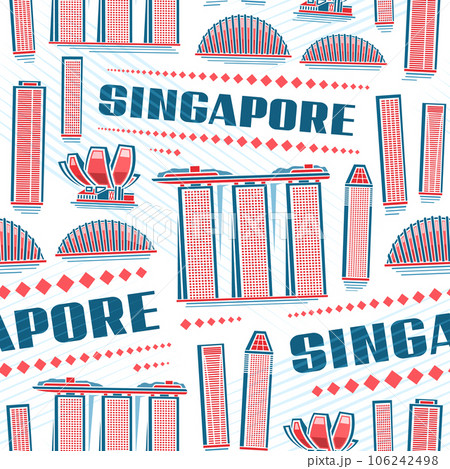 Vector Singapore Seamless Pattern 106242498