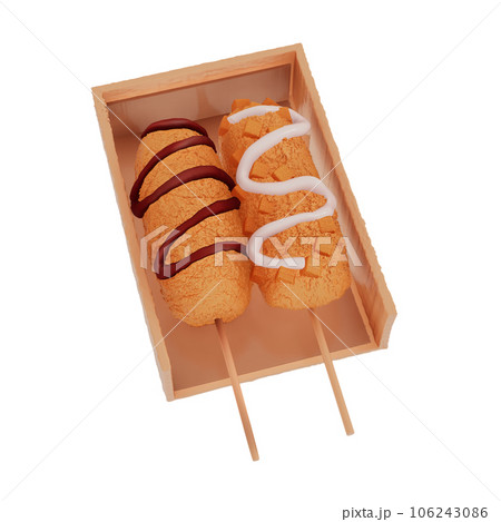 Korean food 3d illustration 106243086