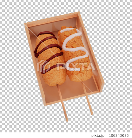 Korean food 3d illustration 106243086