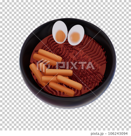 Korean food 3d illustration 106243094