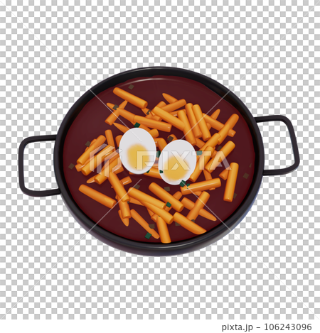 Korean food 3d illustration 106243096