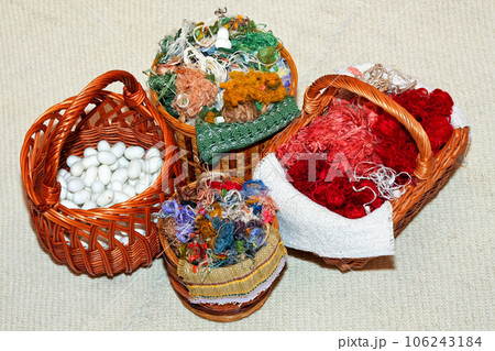Silk in basket Silk in basket 106243184