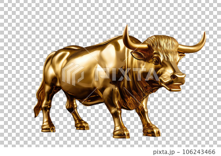 Golden Bull Statue of Bullish Market Golden Bull Statue of Bullish Market 106243466