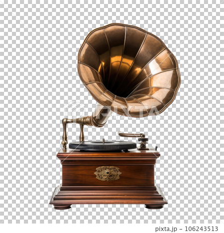 Classic Gramophone without background 106243513