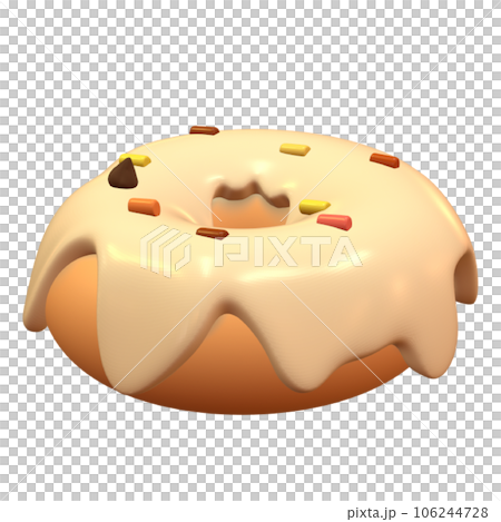 A cream 3D Donut A cream 3D Donut 106244728