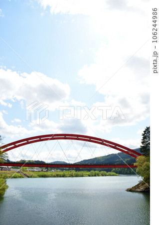 只見川と瑞光寺橋(福島県) 只見川と瑞光寺橋(福島県) 106244986