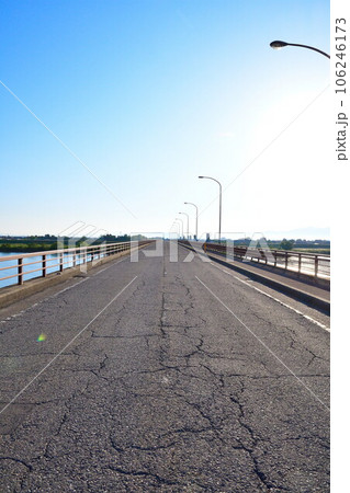 大阿賀橋と阿賀野川(新潟県) 大阿賀橋と阿賀野川(新潟県) 106246173