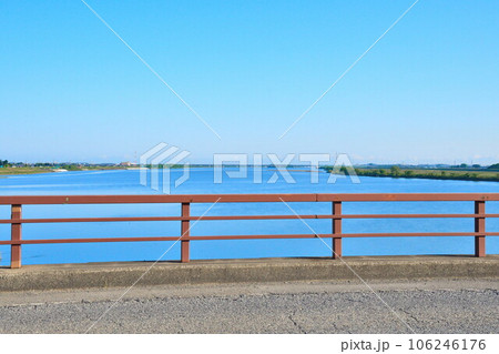 大阿賀橋と阿賀野川（新潟県） 106246176