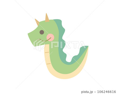 シンプルな龍のイラスト 106246616