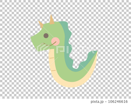 シンプルな龍のイラスト 106246616