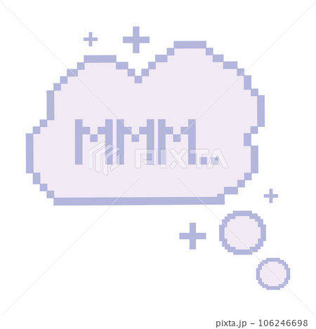 Isolated colored pixelated comic speech bubble chat Vector Isolated colored pixelated comic speech bubble chat Vector 106246698
