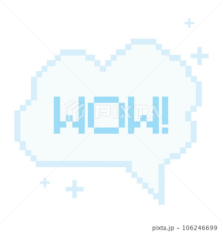 Isolated colored pixelated comic speech bubble chat Vector 106246699