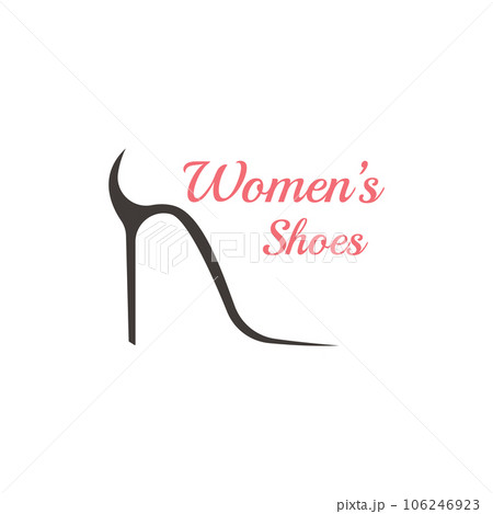 Women's Shoes with High Heels Logo Template Women's Shoes with High Heels Logo Template 106246923