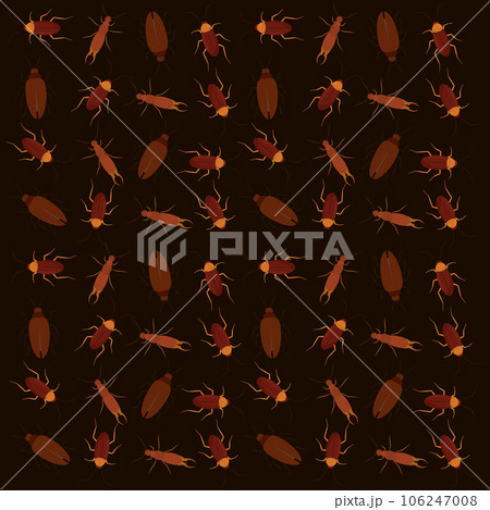 Seamless pattern background with cockroach...のイラスト素材 [106247008] - PIXTA