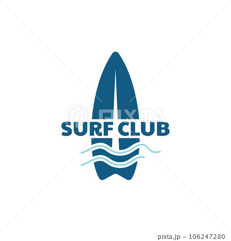Surfboard Vintage Logo Template. 106247280