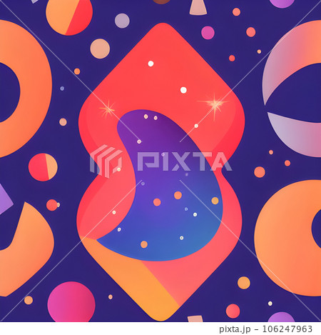galaxy space draw abstract background, nebula light sky, random element pattern design 106247963