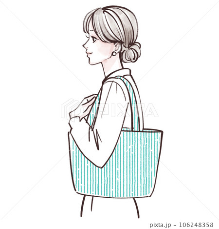 買い物をする,買い物,ショッピング,外出,お出かけ,通勤,出勤,バッグを持つ,ショルダーバッグ,トー 買い物をする,買い物,ショッピング,外出,お出かけ,通勤,出勤,バッグを持つ,ショルダーバッグ,トー 106248358