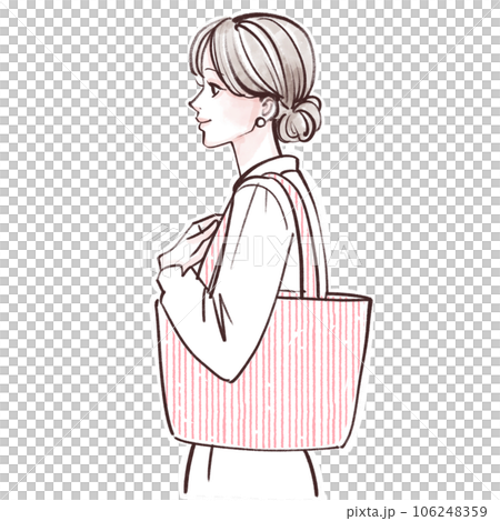 買い物をする,買い物,ショッピング,外出,お出かけ,通勤,出勤,バッグを持つ,ショルダーバッグ,トー 買い物をする,買い物,ショッピング,外出,お出かけ,通勤,出勤,バッグを持つ,ショルダーバッグ,トー 106248359