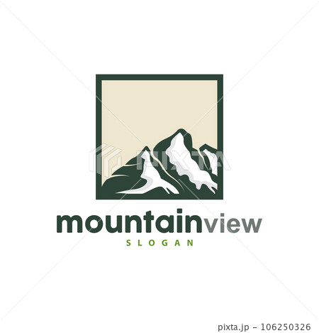 Mountain Nature Landscape Logo Simple Minimalist Design, Vector Illustration Symbol Template Mountain Nature Landscape Logo Simple Minimalist Design, Vector Illustration Symbol Template 106250326