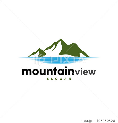 Mountain Nature Landscape Logo Simple Minimalist Design, Vector Illustration Symbol Template Mountain Nature Landscape Logo Simple Minimalist Design, Vector Illustration Symbol Template 106250328