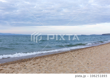 Baikal Lake Long Sand Olkhon Beach 106251893